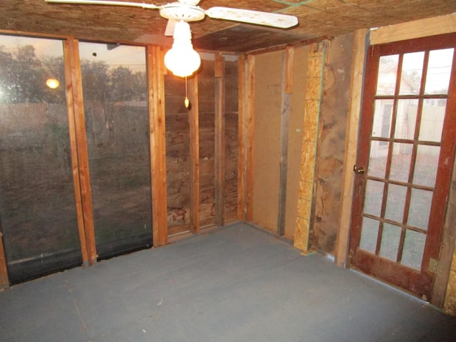 view of basement