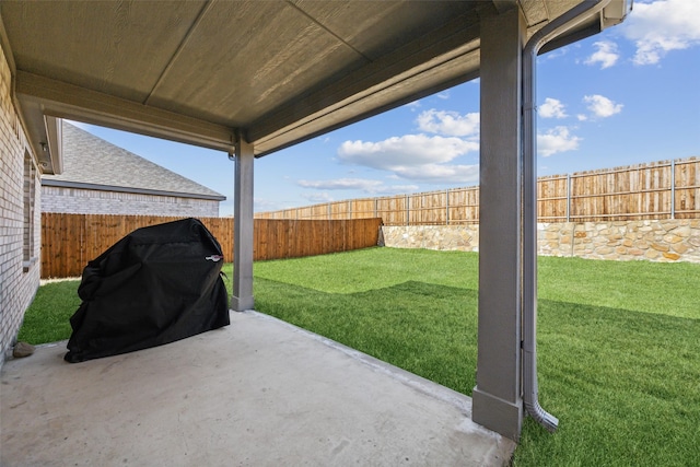 view of patio / terrace with grilling area