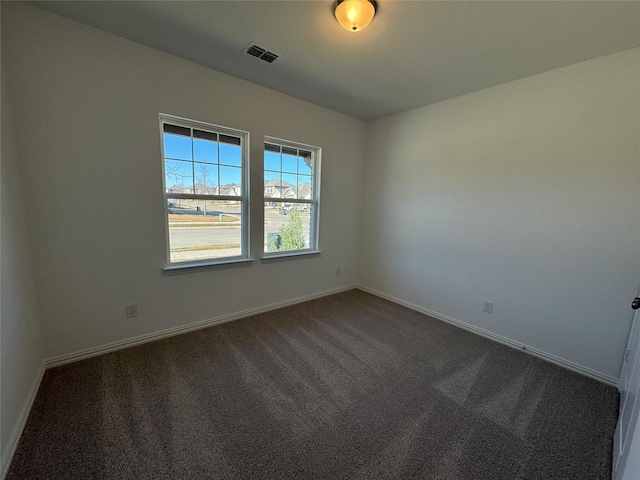 unfurnished room with carpet