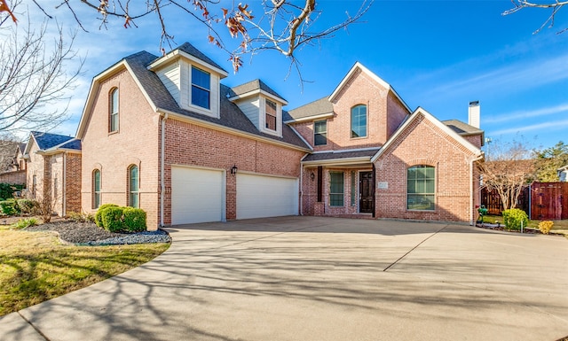 front facade featuring a garage