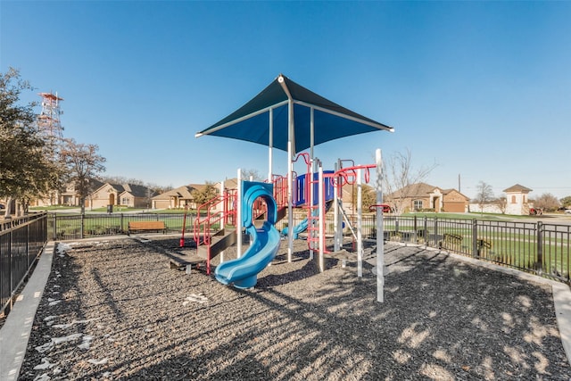 view of jungle gym