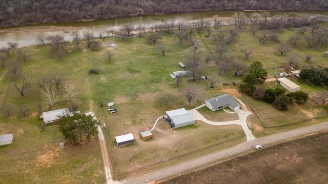 aerial view with a rural view