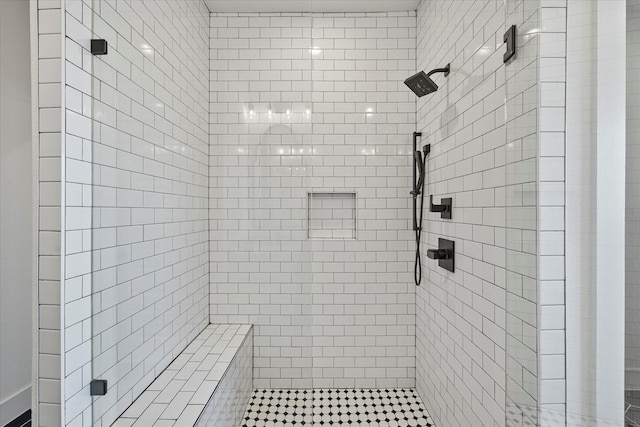 bathroom with walk in shower