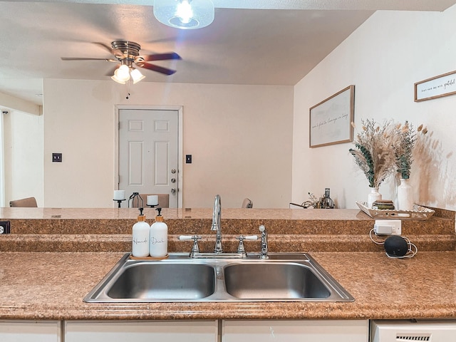 kitchen with dishwashing machine and sink