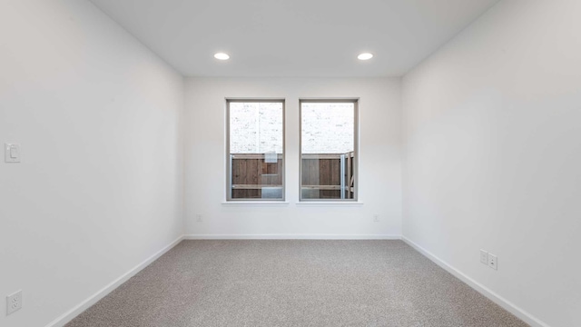 9328 Paintbrush Dr, Oak Point, TX 75068 - empty room with carpet flooring, baseboards, and recessed lighting