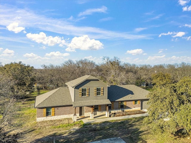 view of front of property with a patio