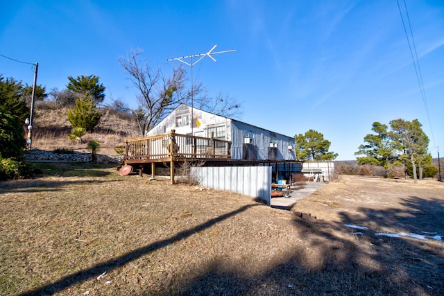 1110 Dye Mound Rd, Forestburg, TX 76239 - view of property exterior with a wooden deck