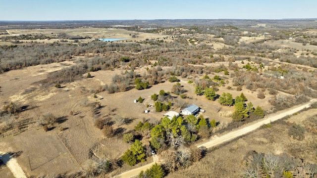 bird's eye view with a rural view