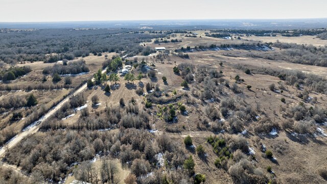 bird's eye view with a rural view