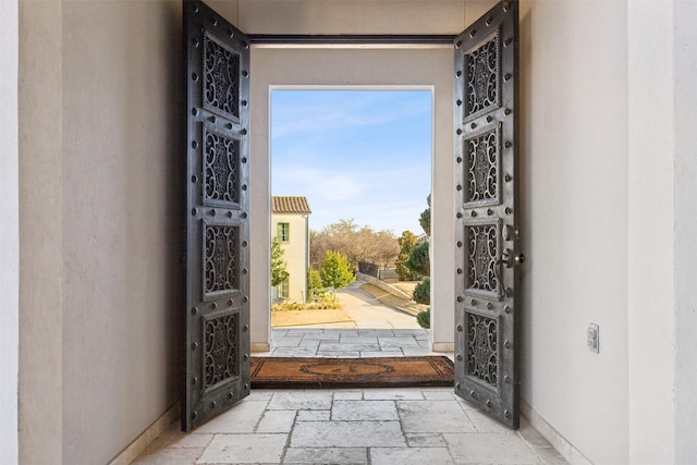 view of foyer entrance