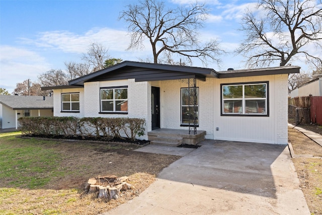 view of ranch-style home