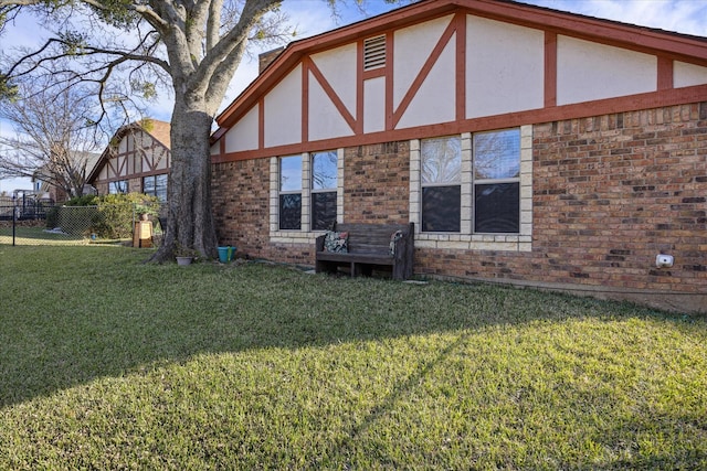 exterior space featuring a lawn