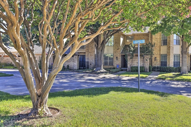 view of front of house with a front yard