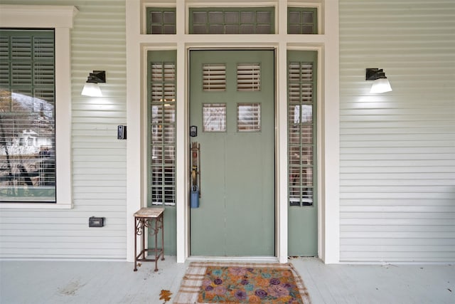 view of entrance to property