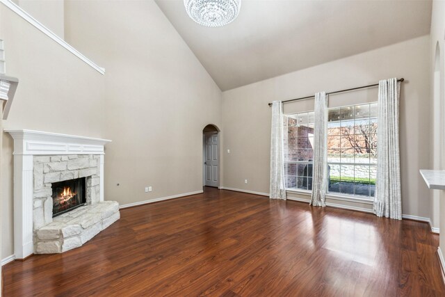 interior space featuring a chandelier, light tile patterned floors, and plenty of natural light