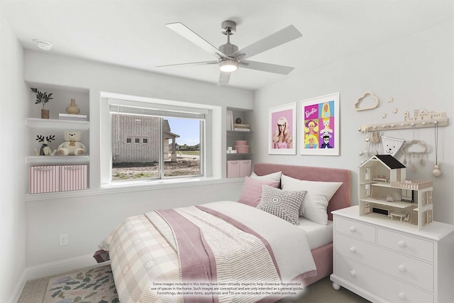 3420 Running Stream Way, Melissa, TX 75454 - bedroom featuring baseboards and ceiling fan