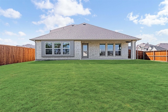 3420 Running Stream Way, Melissa, TX 75454 - rear view of house with a shingled roof and brick siding