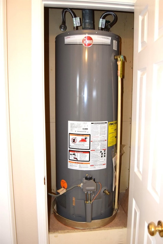 utilities with gas water heater