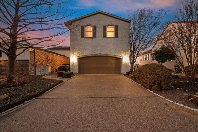 view of front of house featuring a garage