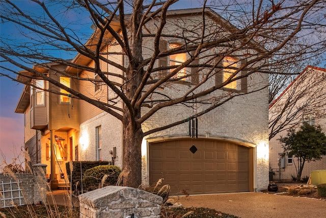 view of home's exterior featuring a garage