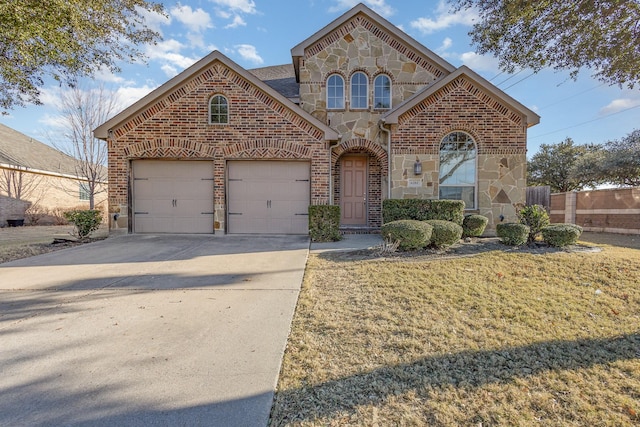 view of front of house with a front yard