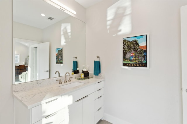 bathroom with vanity