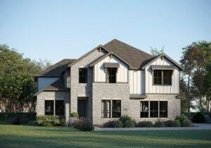 view of front of house with a front lawn