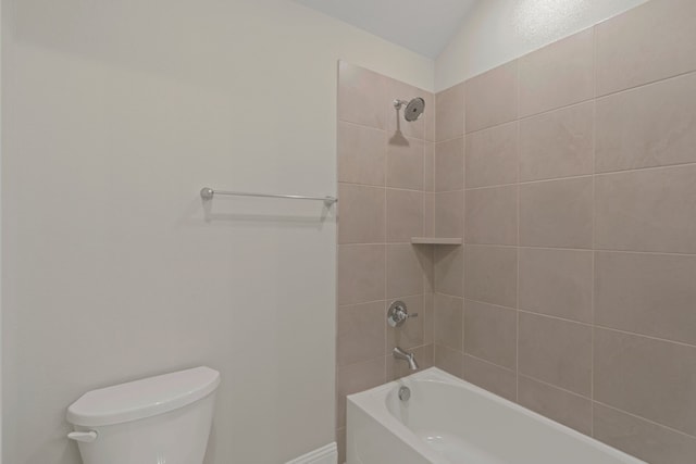 full bath with bathing tub / shower combination and toilet