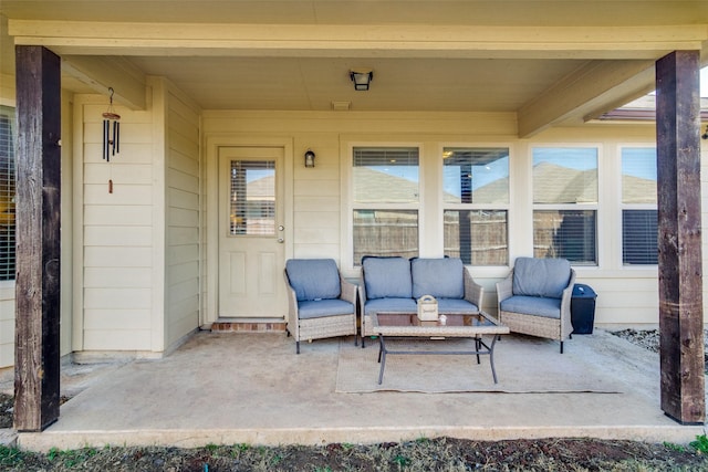 view of patio / terrace featuring outdoor lounge area