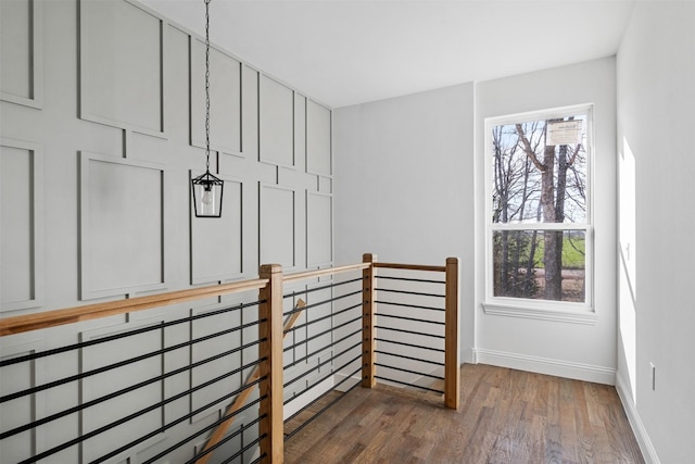 interior space featuring hardwood / wood-style flooring