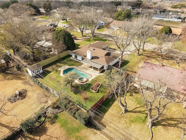 birds eye view of property