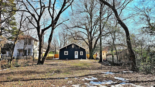 view of snowy yard