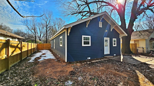 view of back of property