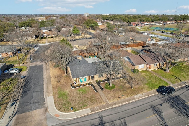 aerial view featuring a residential view