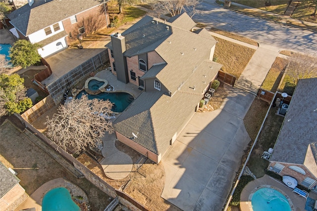 birds eye view of property