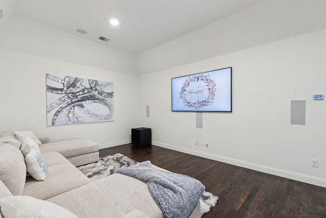 living room featuring wood-type flooring