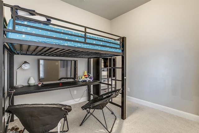 bedroom featuring carpet floors