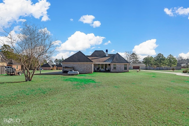 exterior space featuring a yard