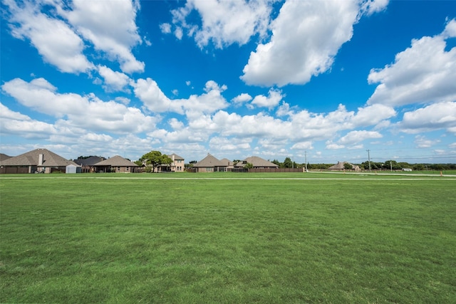 surrounding community featuring a yard