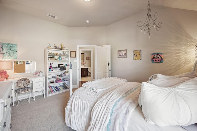 bedroom featuring carpet flooring