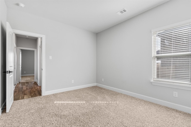 view of carpeted empty room