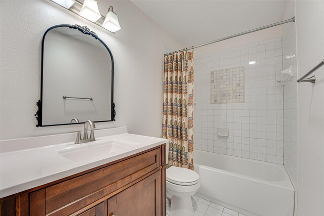 bathroom featuring vanity, tile patterned flooring, and a shower with shower door