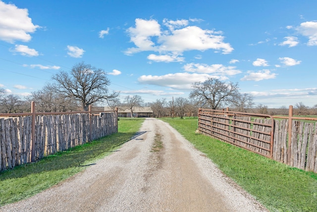 view of road