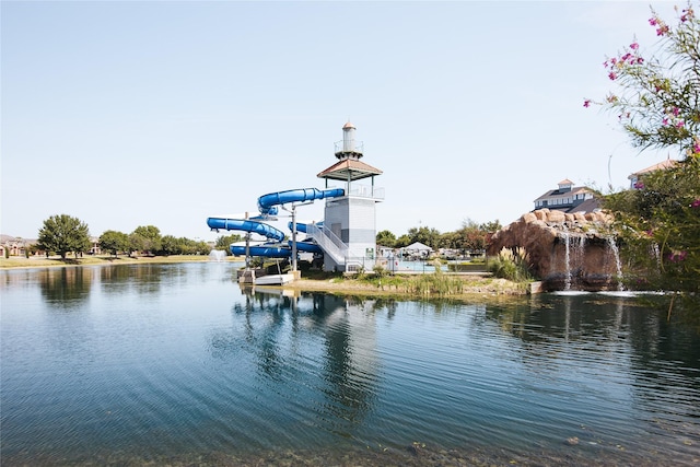 view of water feature