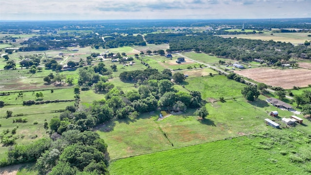 bird's eye view featuring a rural view