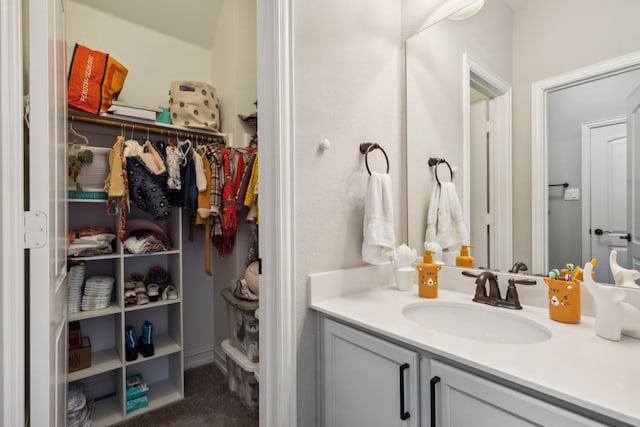 bathroom featuring vanity