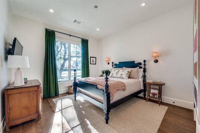 bedroom featuring hardwood / wood-style floors