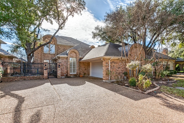 view of front of house featuring a garage