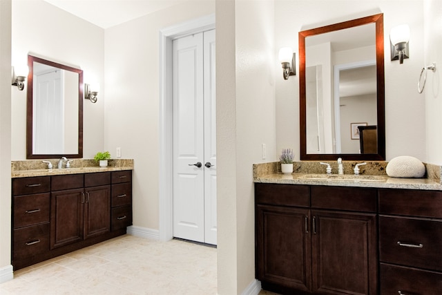 bathroom with vanity