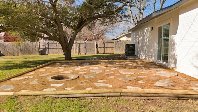 view of patio / terrace featuring central air condition unit